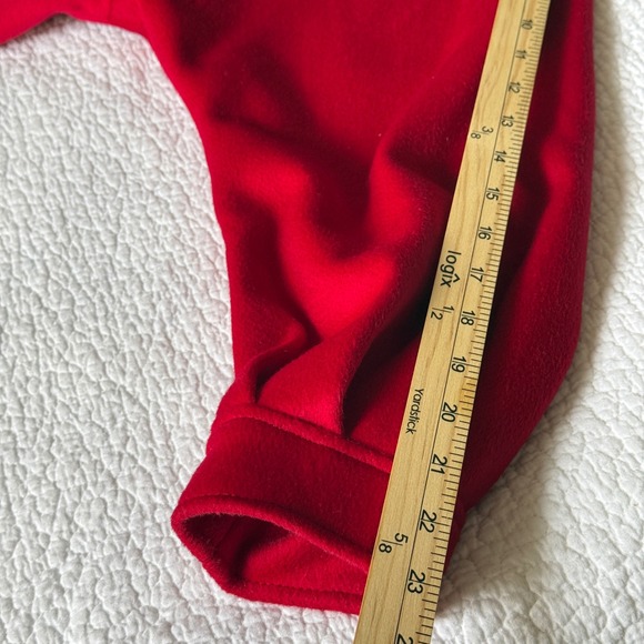 Vintage Red Wool Coat Petite M/L Double Breasted Midi Made In USA 80s 90s - Picture 11 of 14